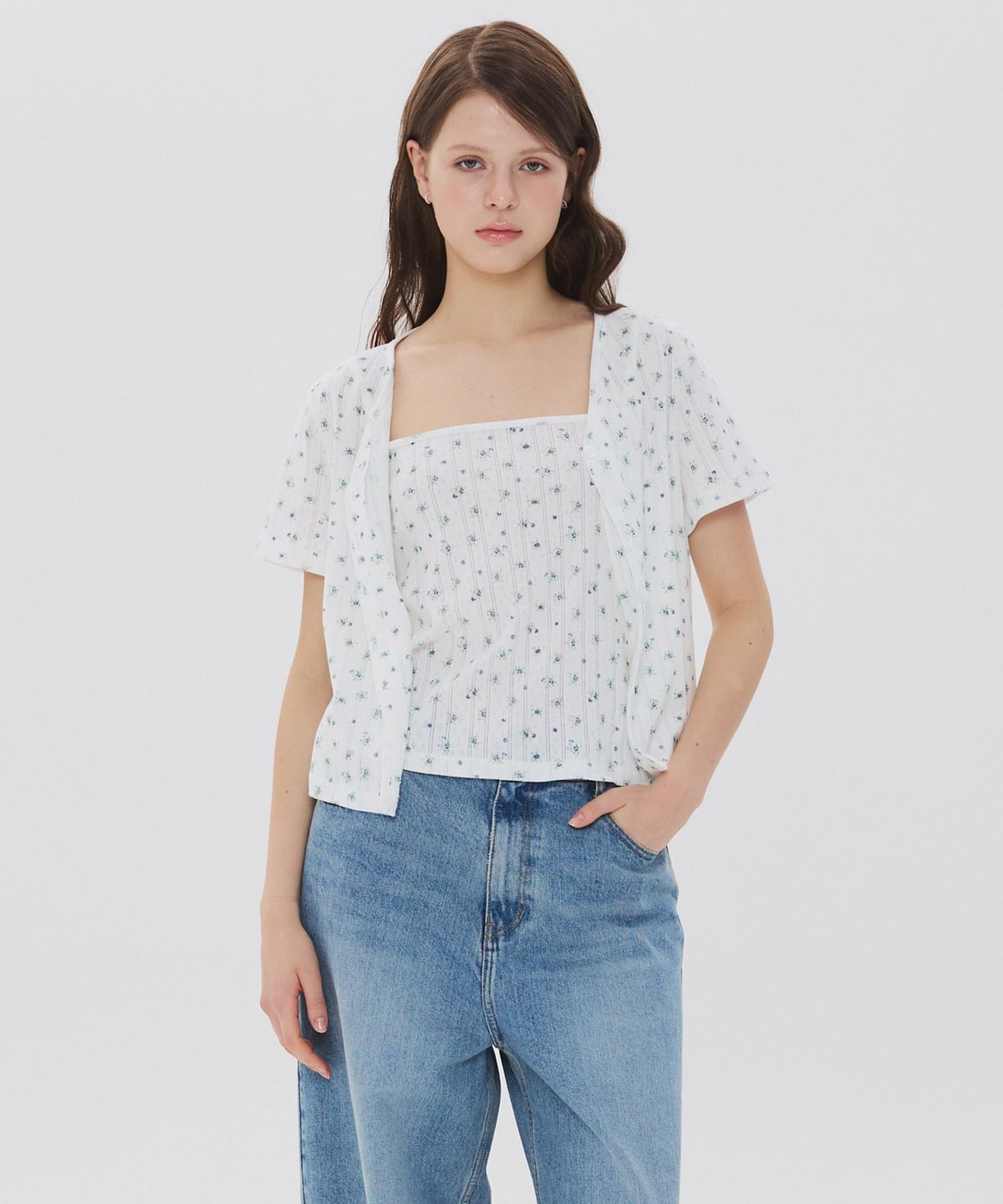 뉴루키(NEW LOOKY) Summer cardigan_Ivory