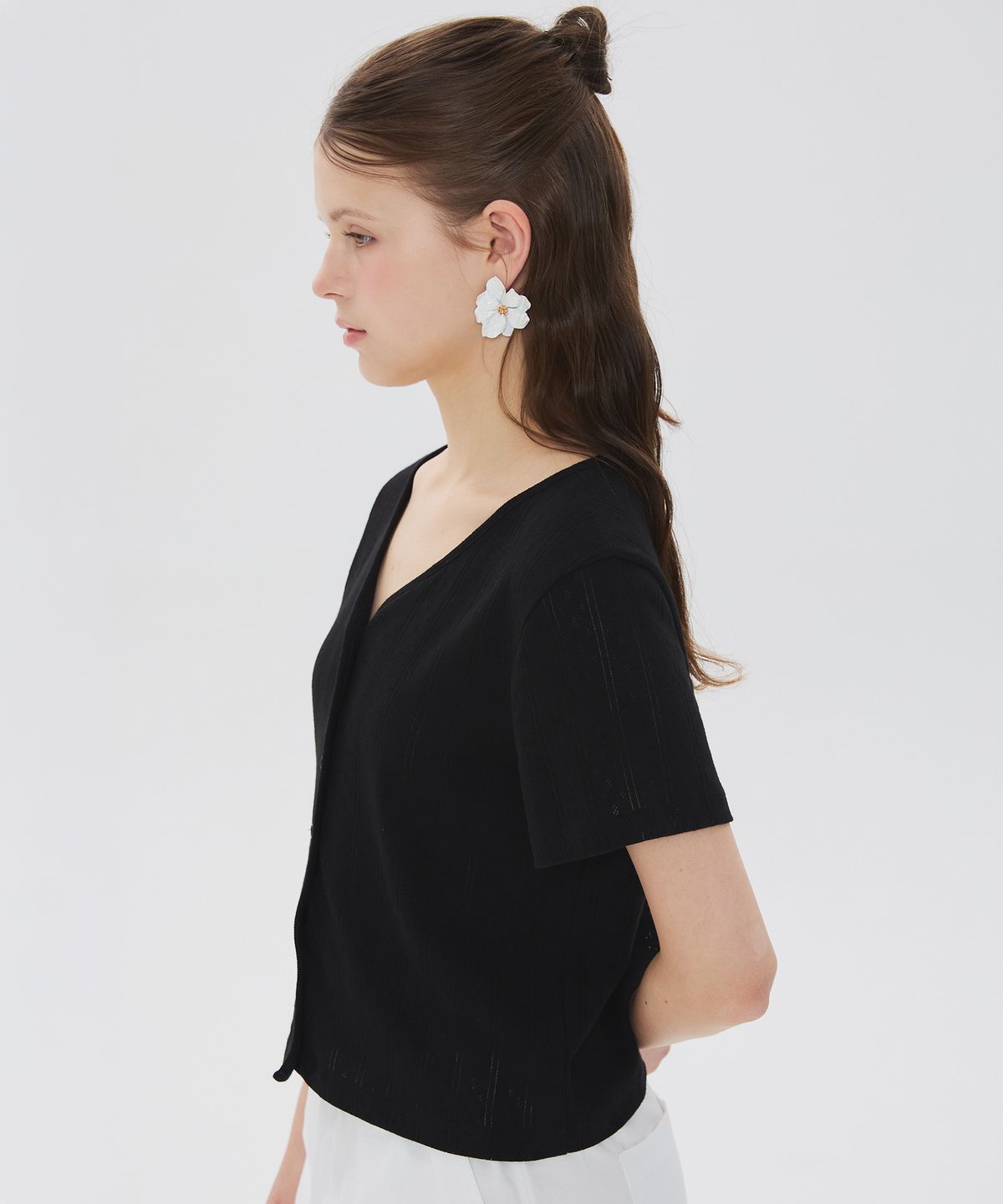 뉴루키(NEW LOOKY) Summer cardigan_Black