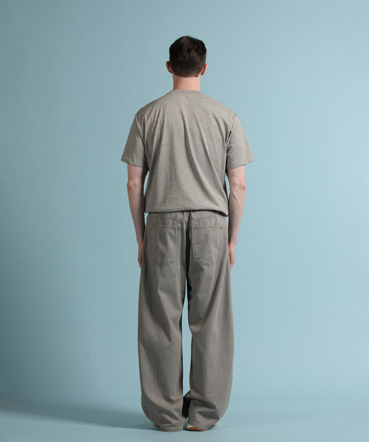 빠니깔레(PANICALE) 그레이 로고 반팔 티셔츠