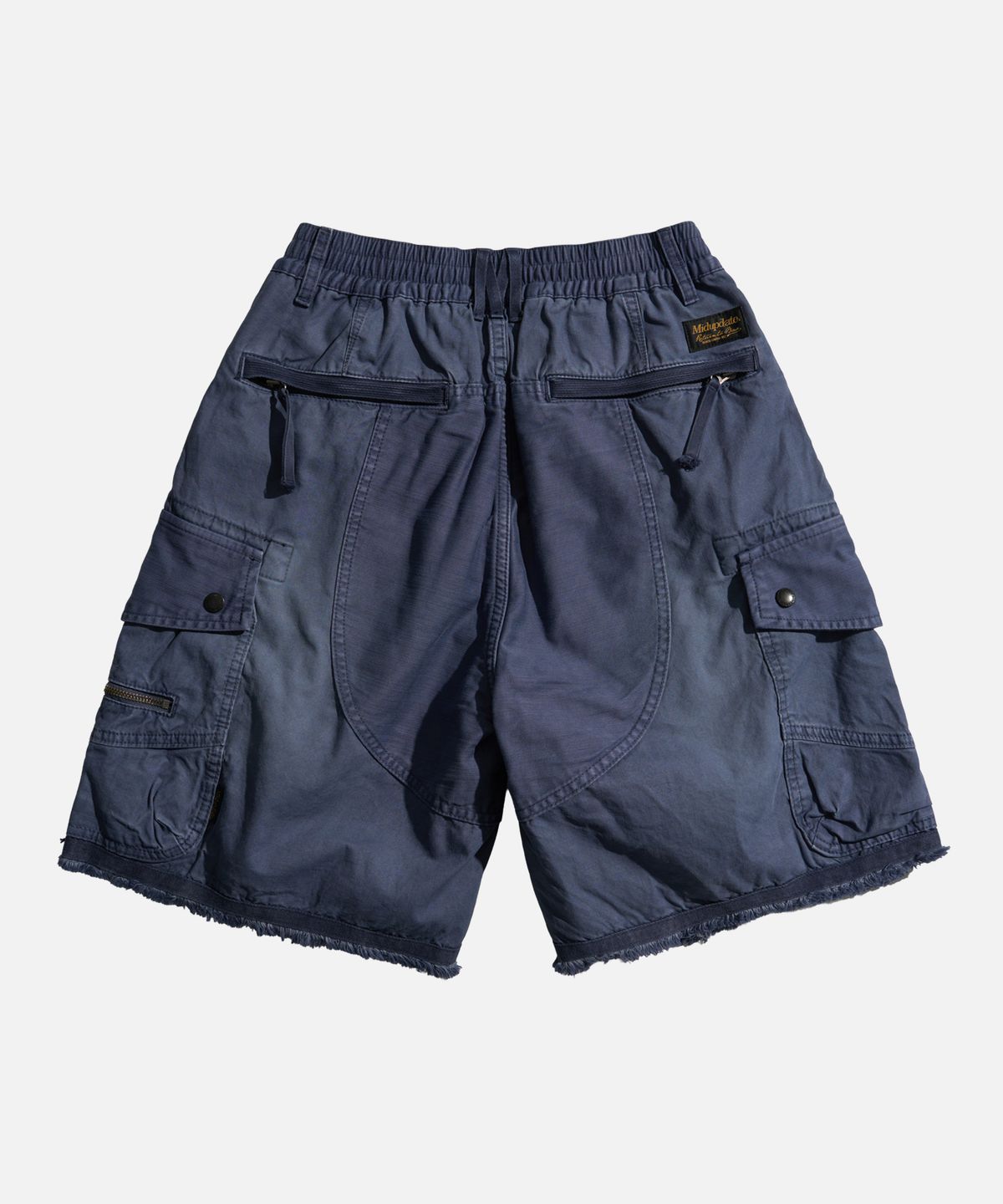 미드업데이트(MIDUPDATE) Cut-Off Multi-Pocket Shorts Pantss Blue