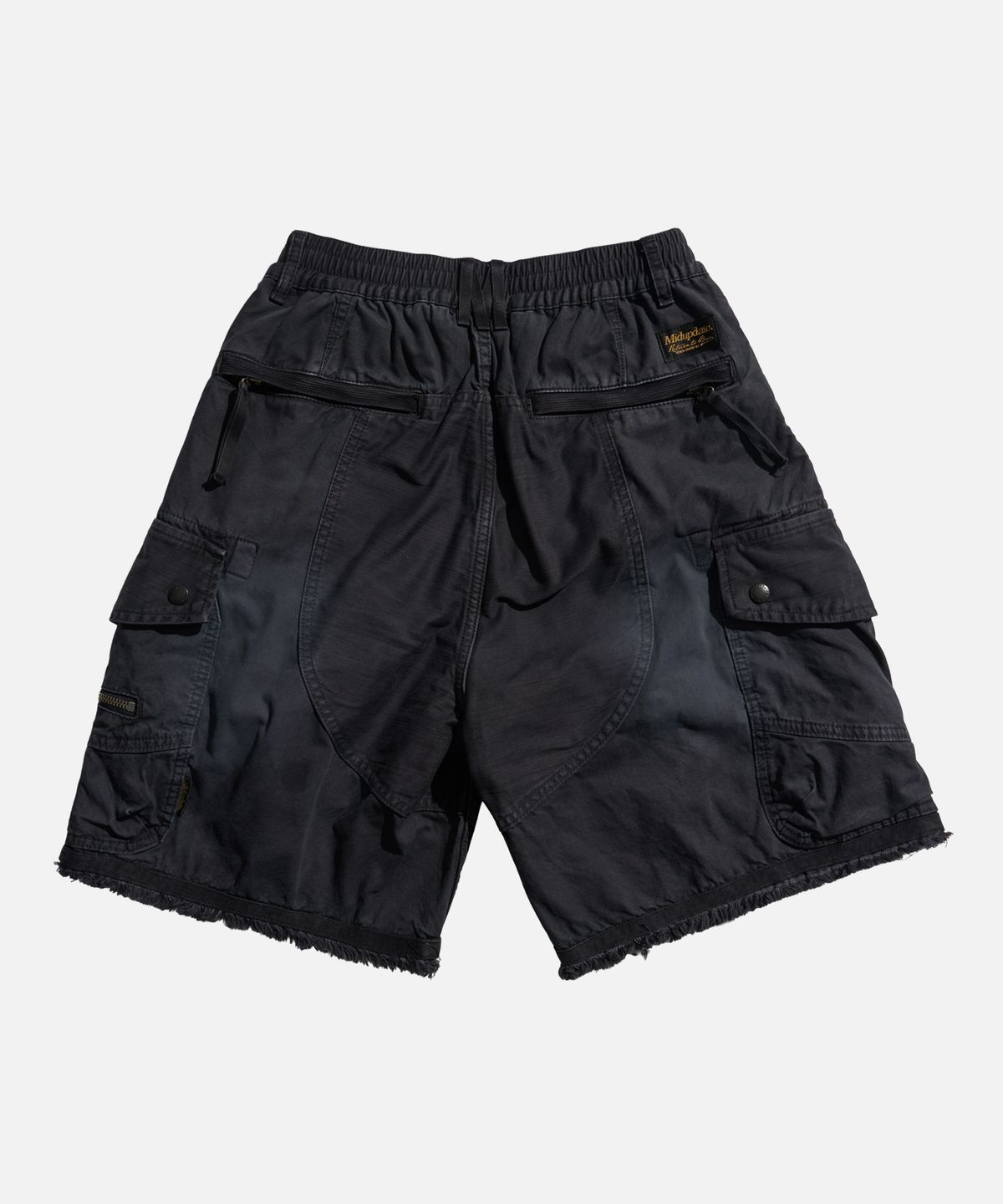 미드업데이트(MIDUPDATE) Cut-Off Multi-Pocket Shorts Pantss BK