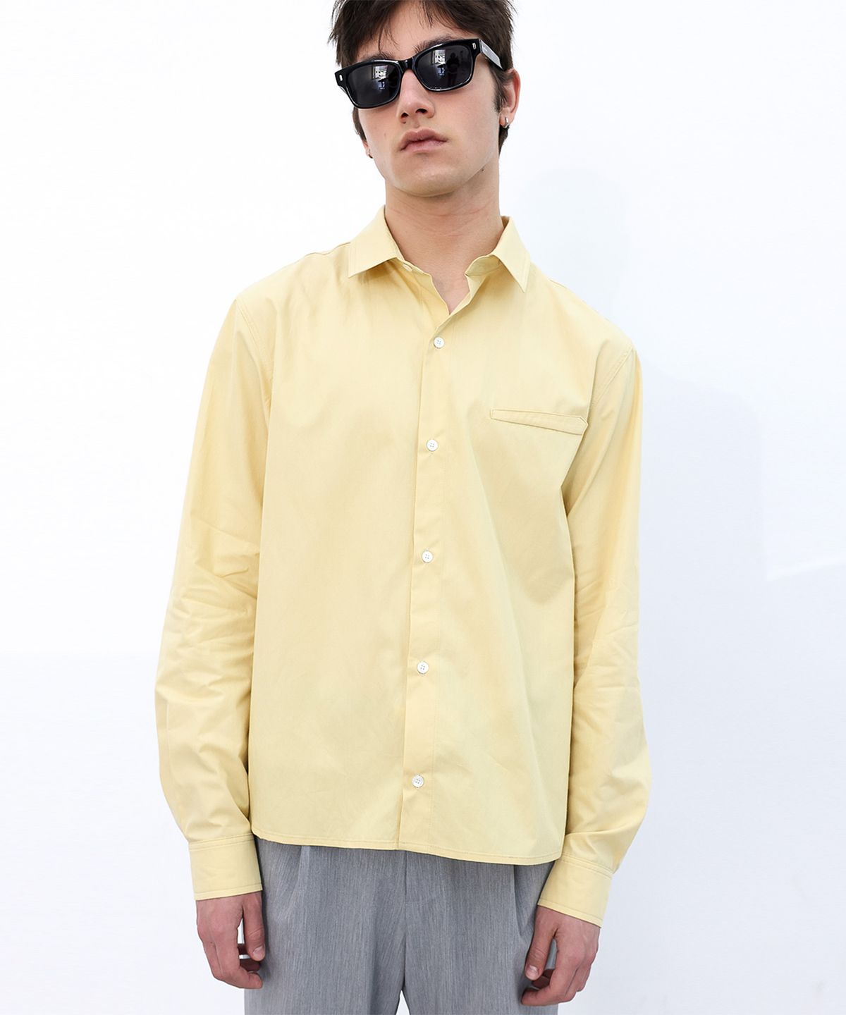 애니타임로릭(ANYTIME LOREAK) FREESIA BLOOM SHIRT - YELLOW