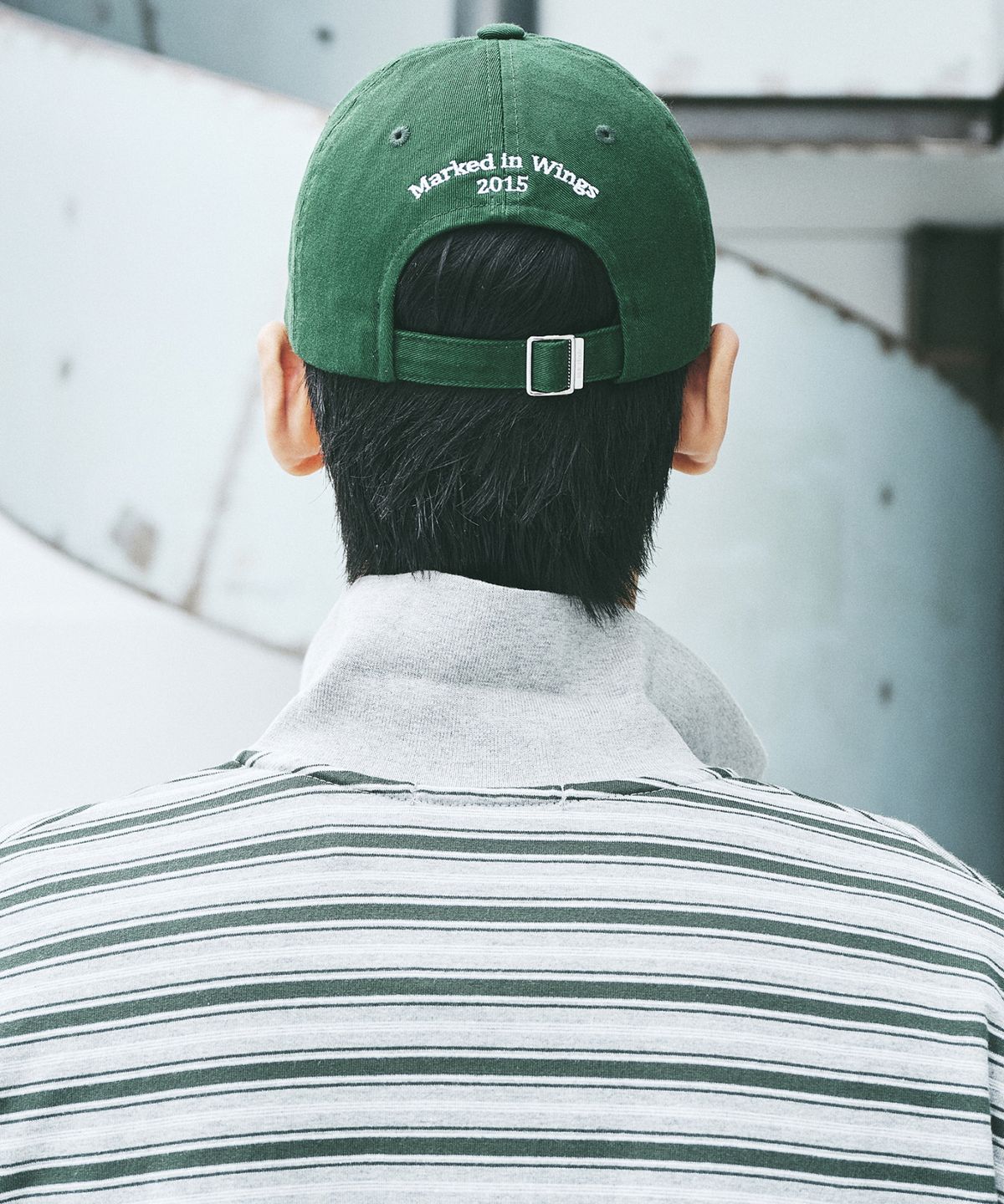 닉앤니콜(NICK&NICOLE) OVAL WAPPEN BALL CAP_GREEN