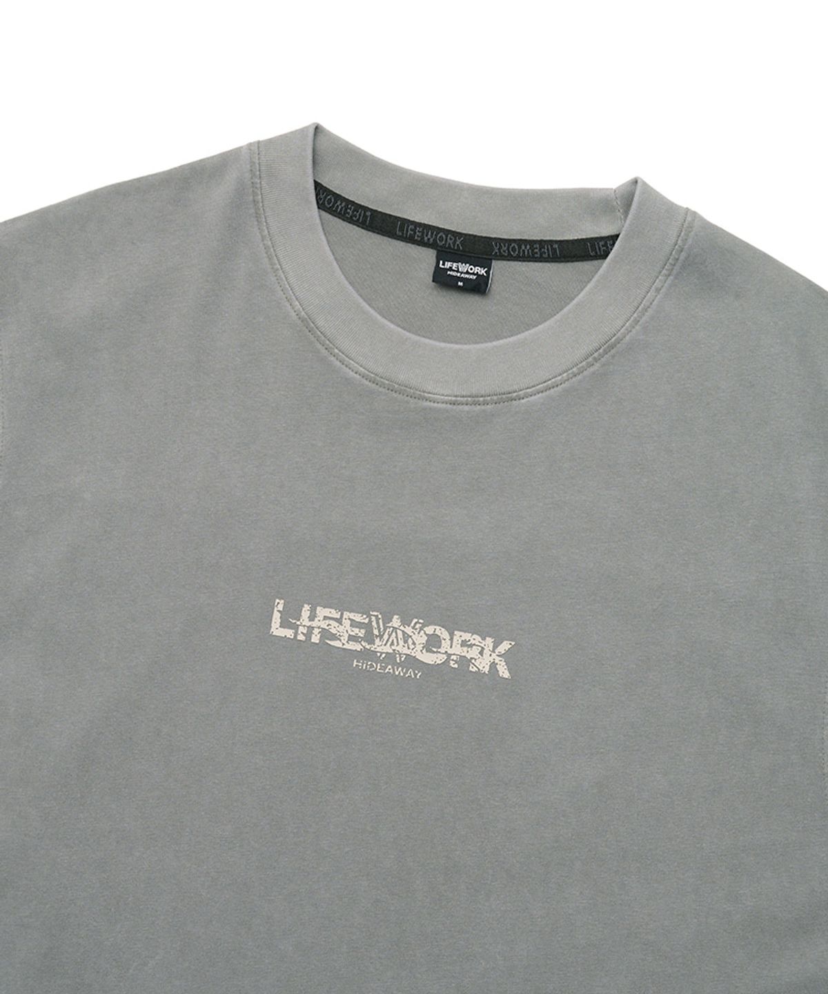 라이프워크(LIFEWORK) 빈티지 플레임 로고 슬리브리스