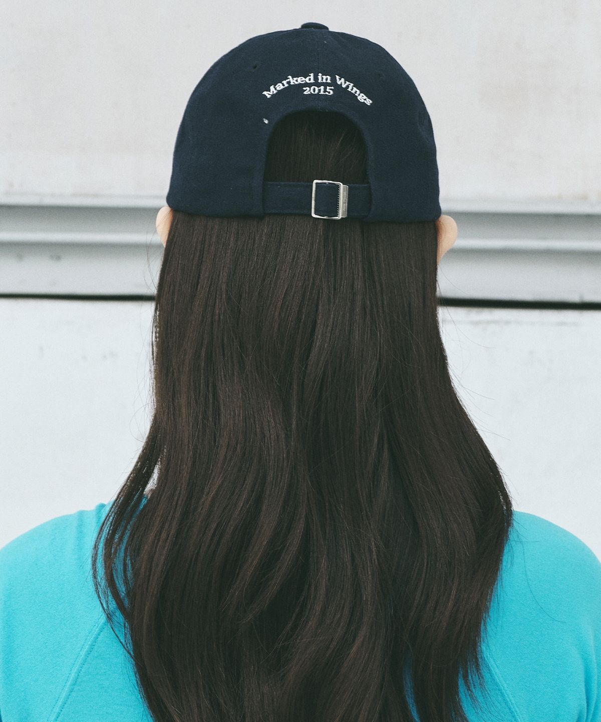 닉앤니콜(NICK&NICOLE) OVAL WAPPEN BALL CAP_NAVY