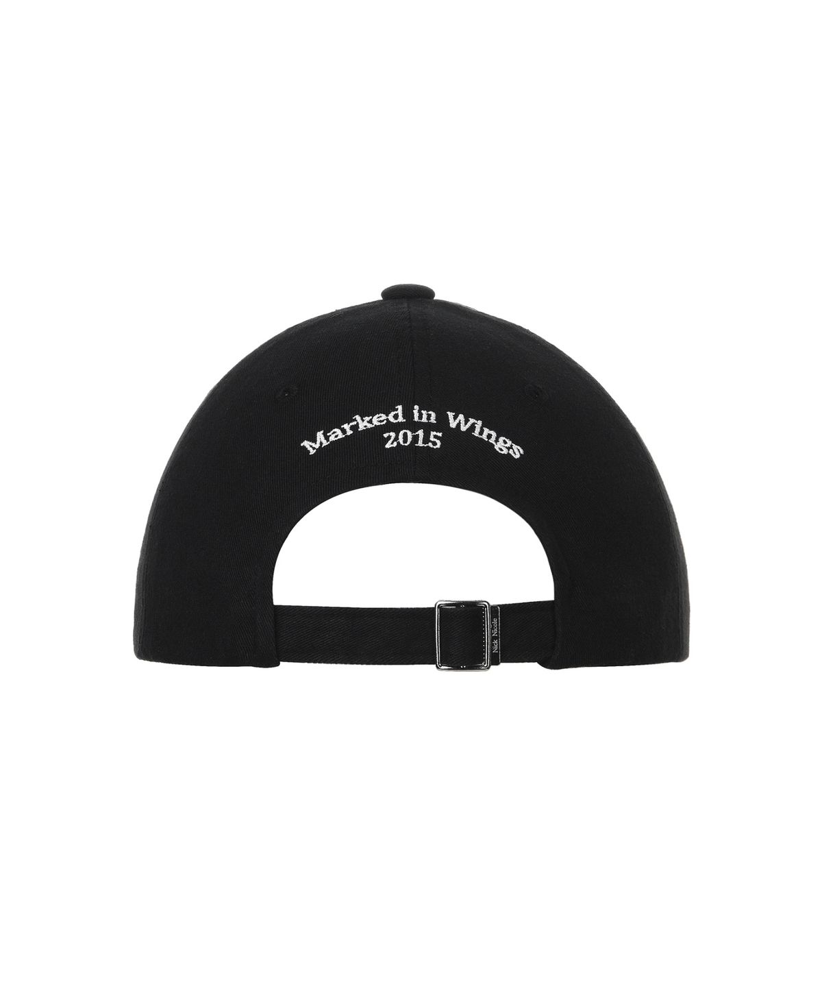 닉앤니콜(NICK&NICOLE) OVAL WAPPEN BALL CAP_BLACK