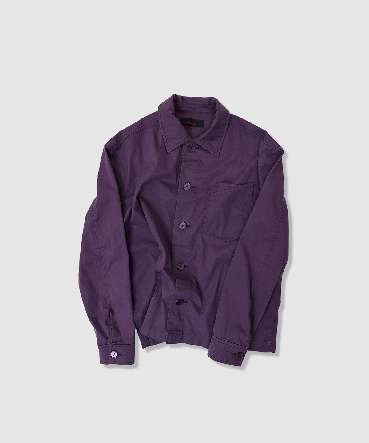 애니타임로릭(ANYTIME LOREAK) AIRY WASHED SHIRT - PURPLE