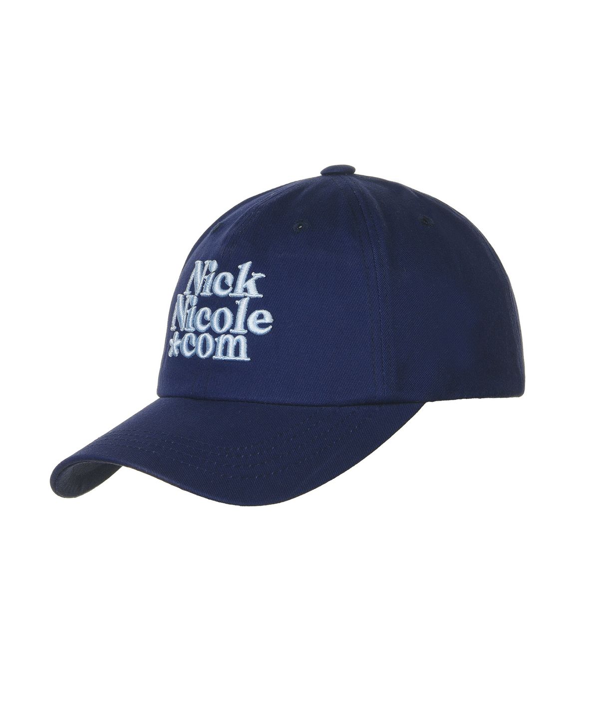 닉앤니콜(NICK&NICOLE) NN DOTCOM SIGNATURE BALL CAP_NAVY SKY BLUE