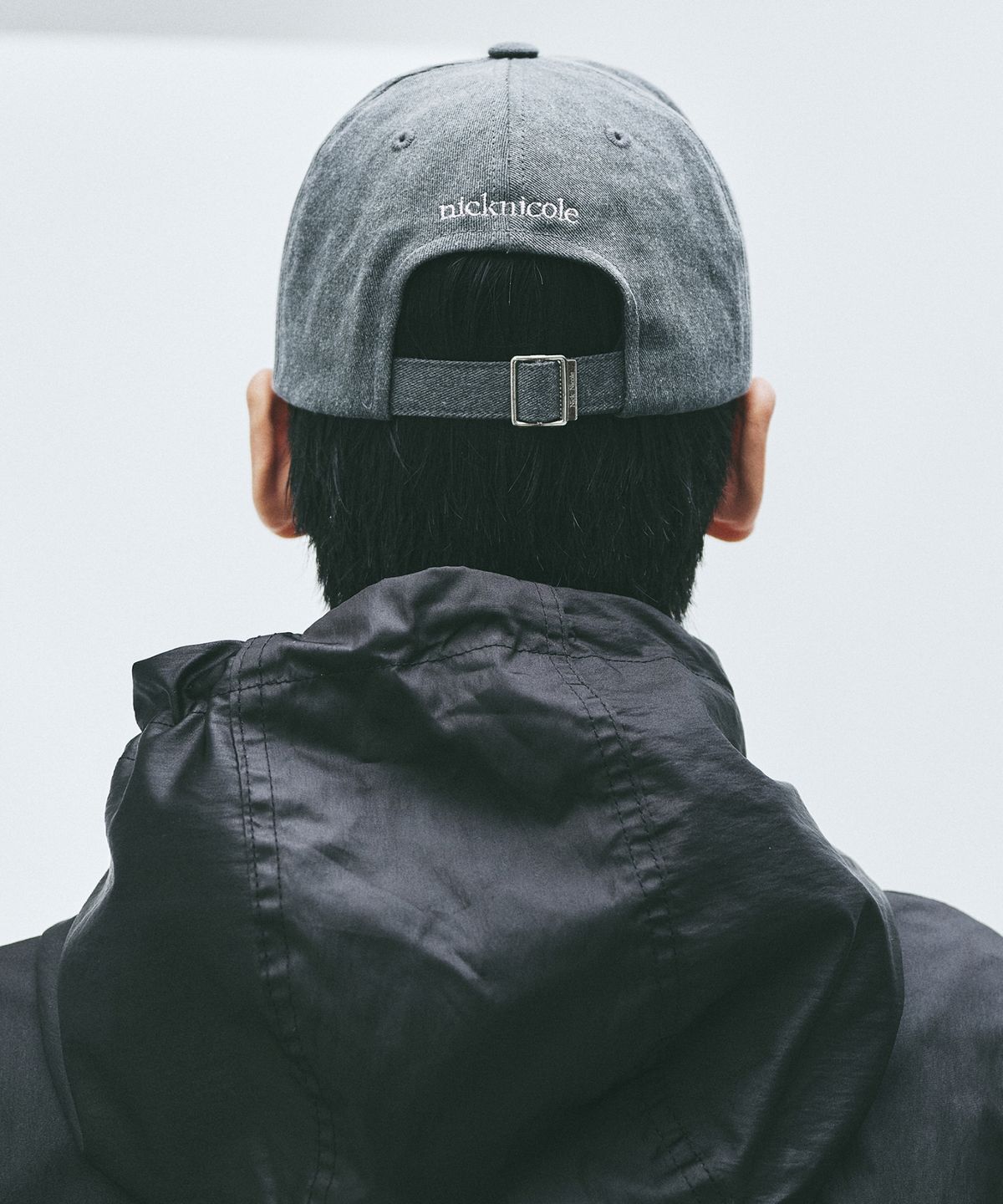 닉앤니콜(NICK&NICOLE) NN DOTCOM SIGNATURE BALL CAP_CHARCOAL PINK