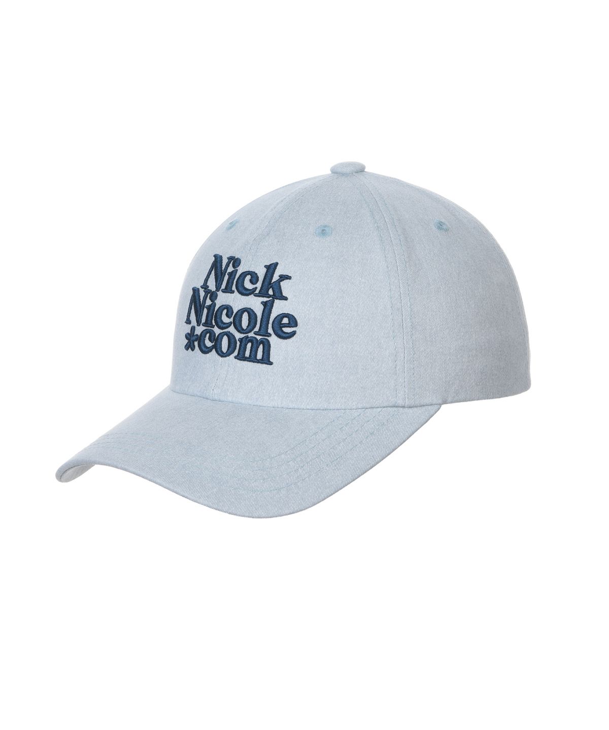 닉앤니콜(NICK&NICOLE) NN DOTCOM SIGNATURE BALL CAP_SKY BLUE NAVY