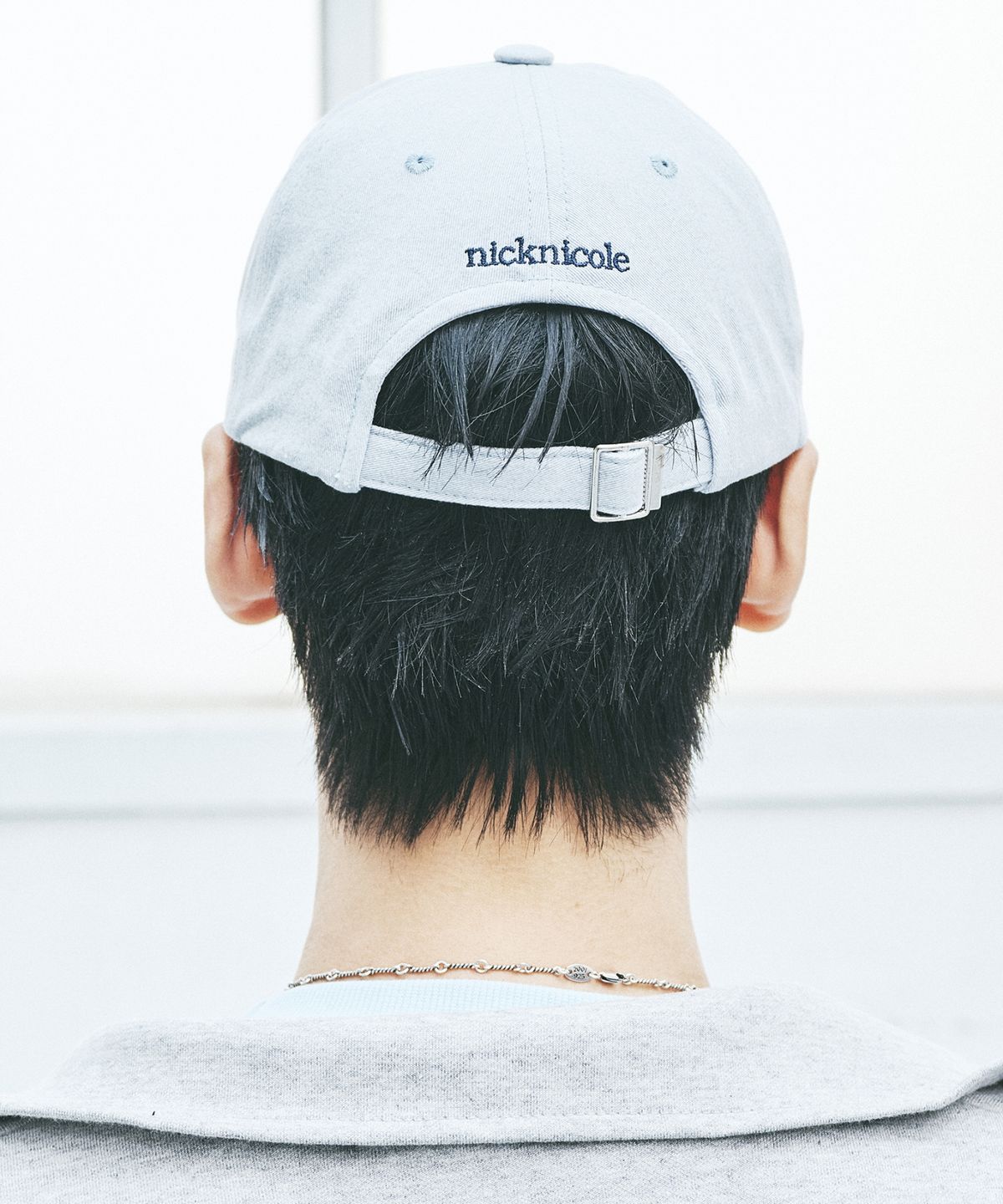 닉앤니콜(NICK&NICOLE) NN DOTCOM SIGNATURE BALL CAP_SKY BLUE NAVY
