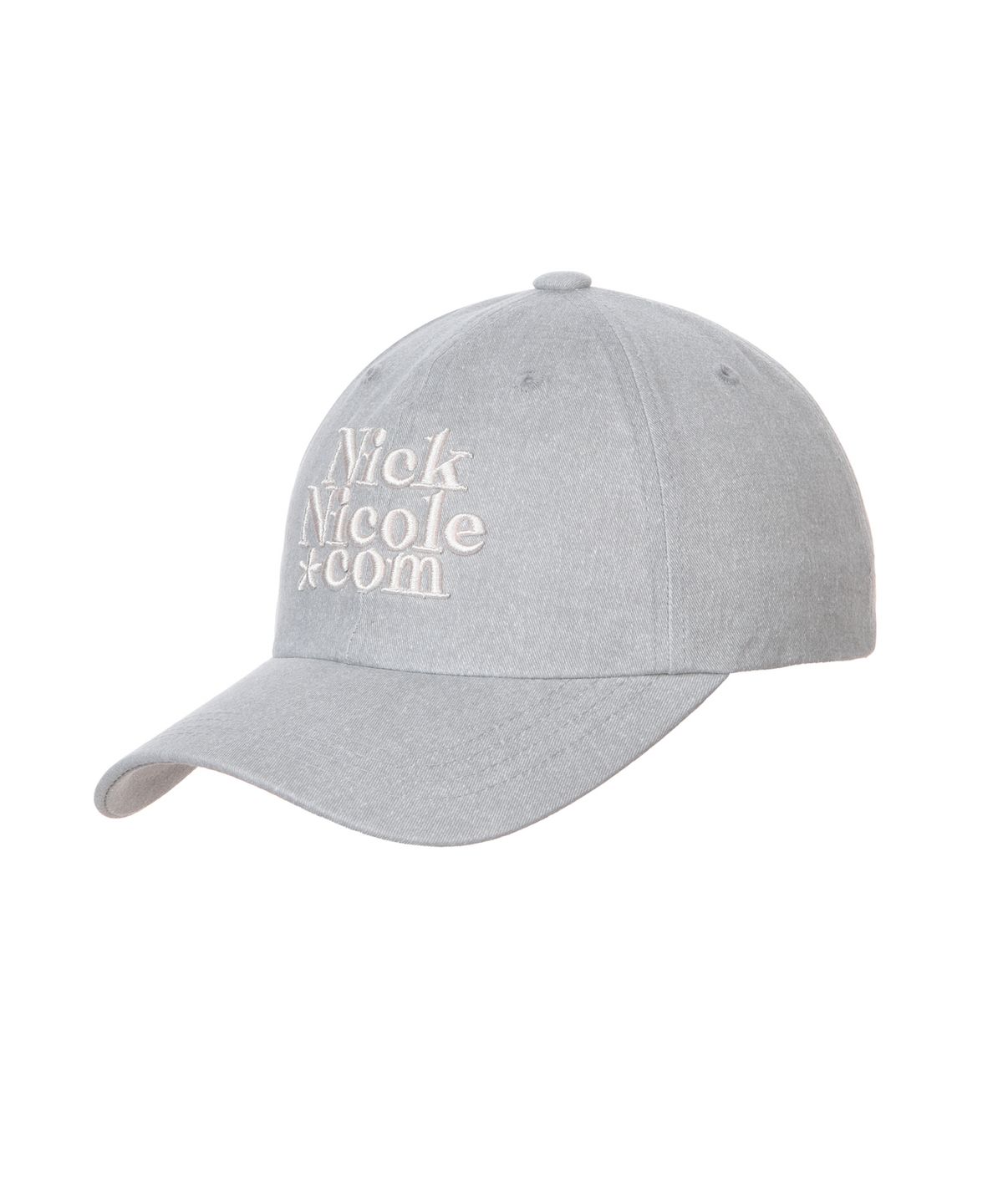 닉앤니콜(NICK&NICOLE) NN DOTCOM SIGNATURE BALL CAP_LIGHT GRAY