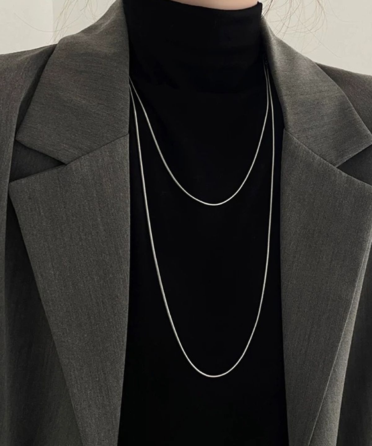 헤이타(HEITA) NEVAN SILVER NECKLACE 니반 체인 레이어드 실버목걸이