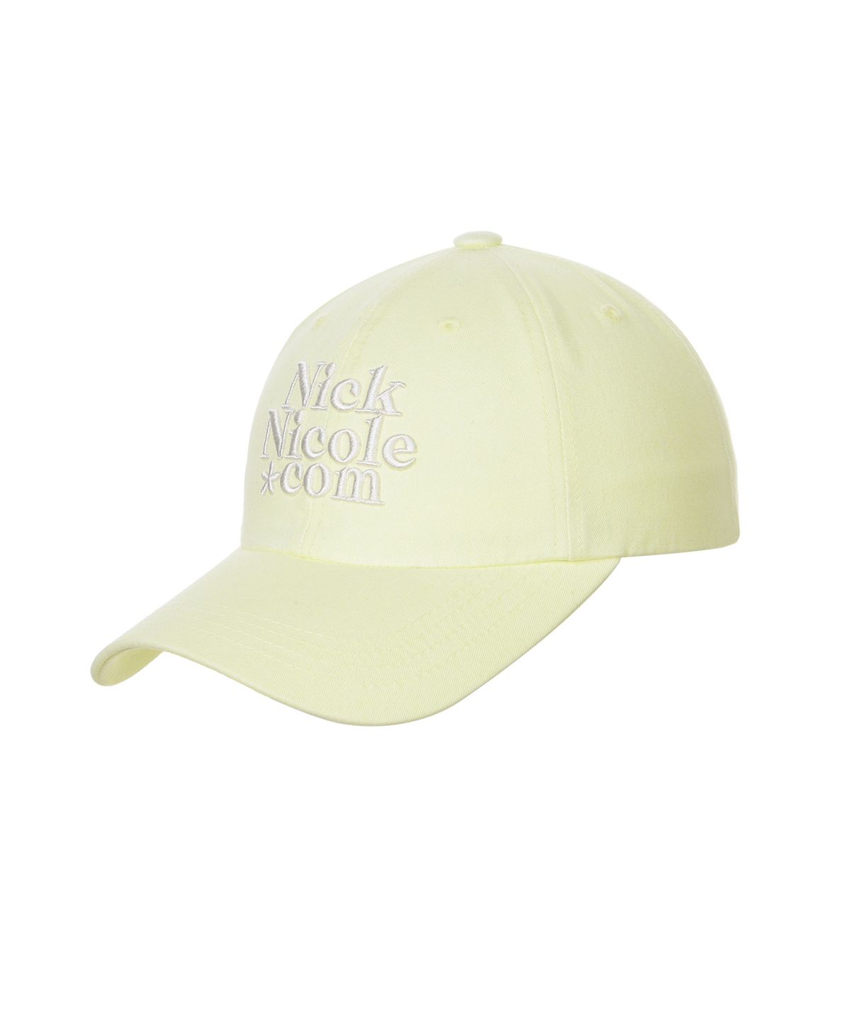 닉앤니콜(NICK&NICOLE) NN DOTCOM SIGNATURE BALL CAP_YELLOW CREAM