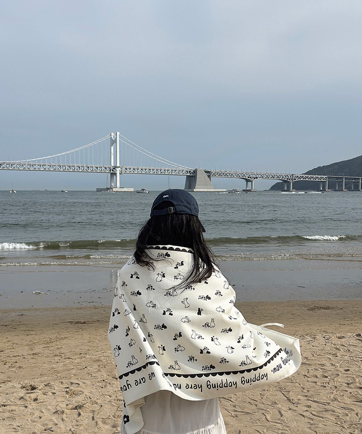 러움(RUGUM) 멜로디버니 비치타올