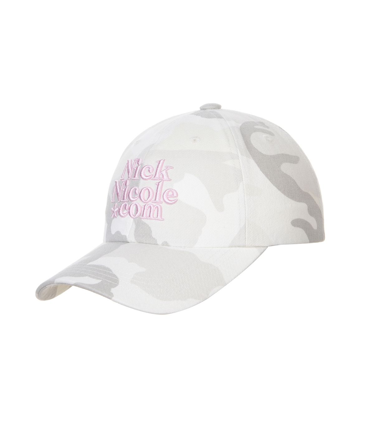 닉앤니콜(NICK&NICOLE) NN DOTCOM SIGNATURE BALL CAP_CAMO IVORY PINK
