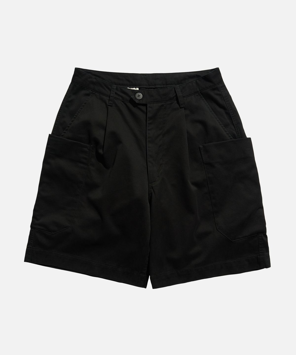 미드업데이트(MIDUPDATE) Dimensional Side-Pocket Shorts Pants Black