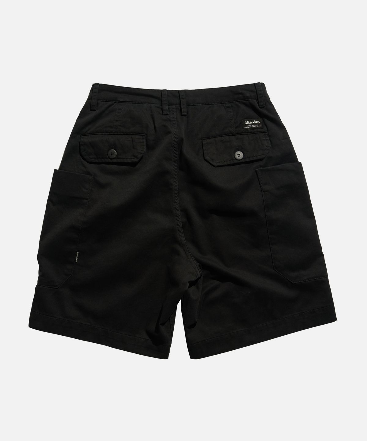 미드업데이트(MIDUPDATE) Dimensional Side-Pocket Shorts Pants Black