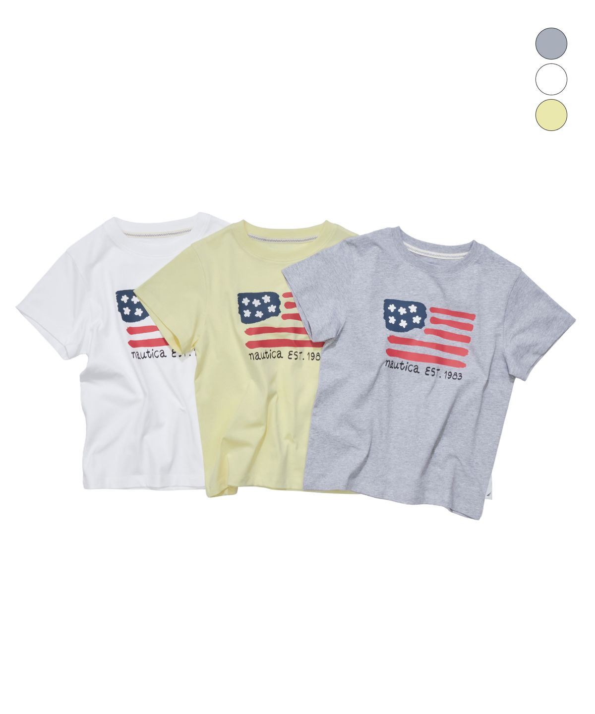 노티카(NAUTICA) W 빅 플래그 티셔츠(3colors) NTS6066