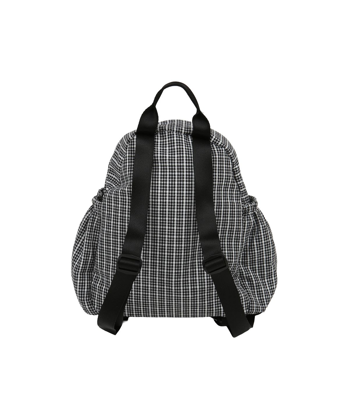 꼬모니노즈(COMONINOZ) [CN]26 CHECK STRING MINI BACKPACK [BLACK]