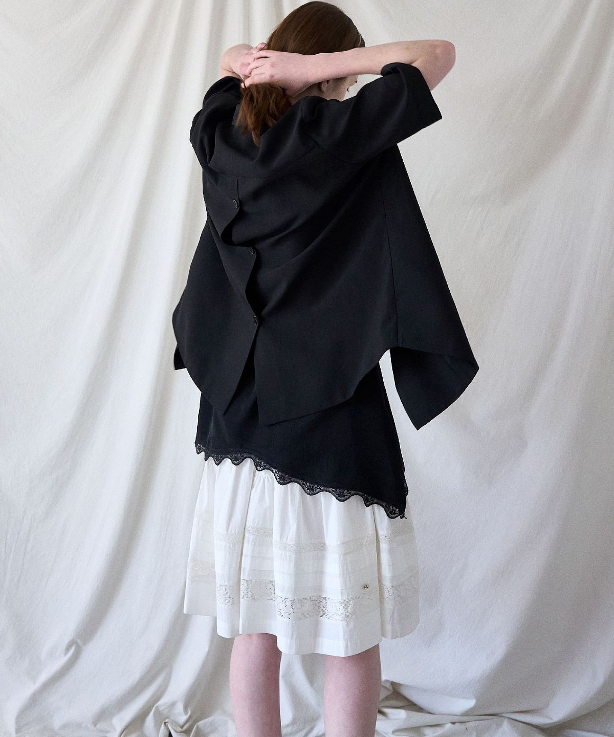 미테(MITTE) SINGLE BACK OPEN JACKET_BLACK