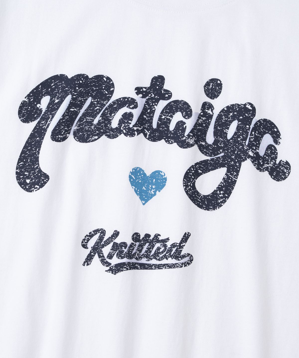 니티드(KNITTED) Mataiga 크롭 티셔츠 WHITE