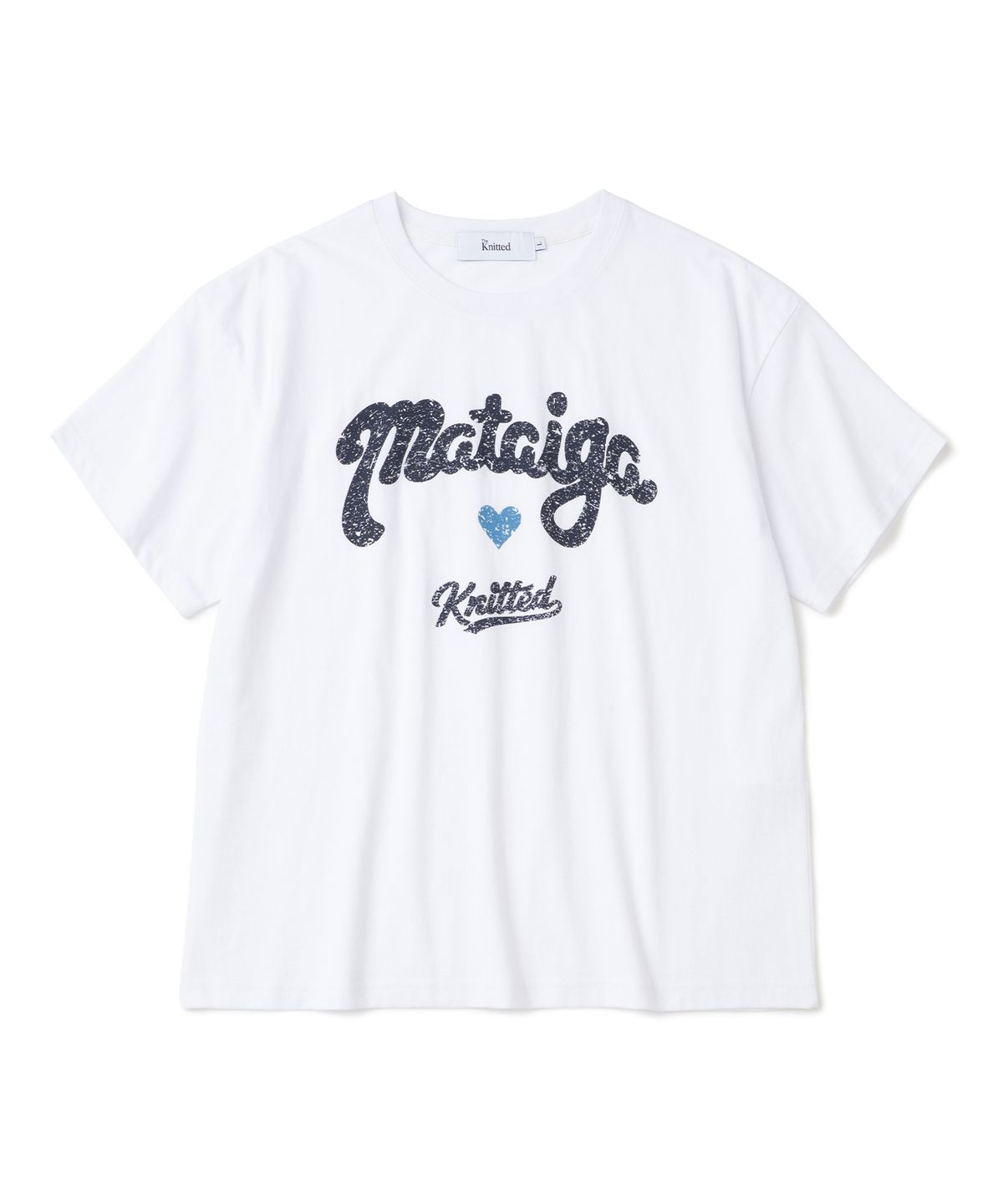 니티드(KNITTED) Mataiga 크롭 티셔츠 WHITE