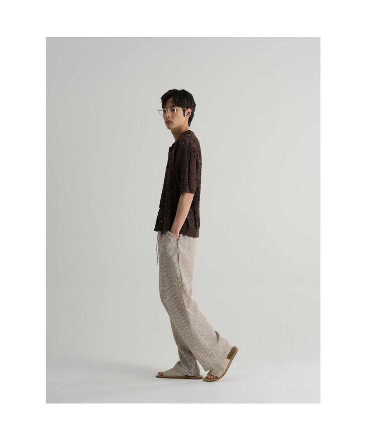 에잇세컨즈(8SECONDS) [인플루언서 PICK] 크로쉐 니트 카디건  브라운