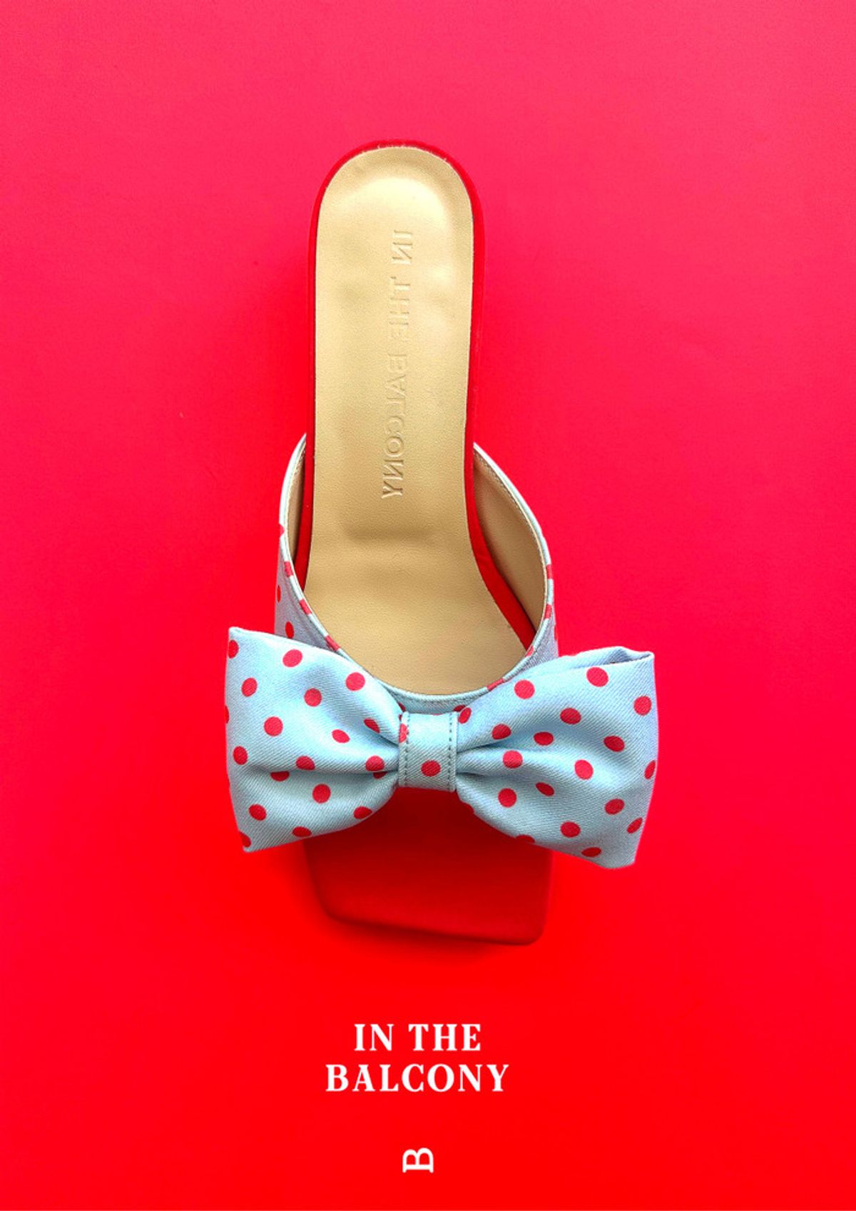 인더발코니(IN THE BALCONY) 25 ribbonette dot blue