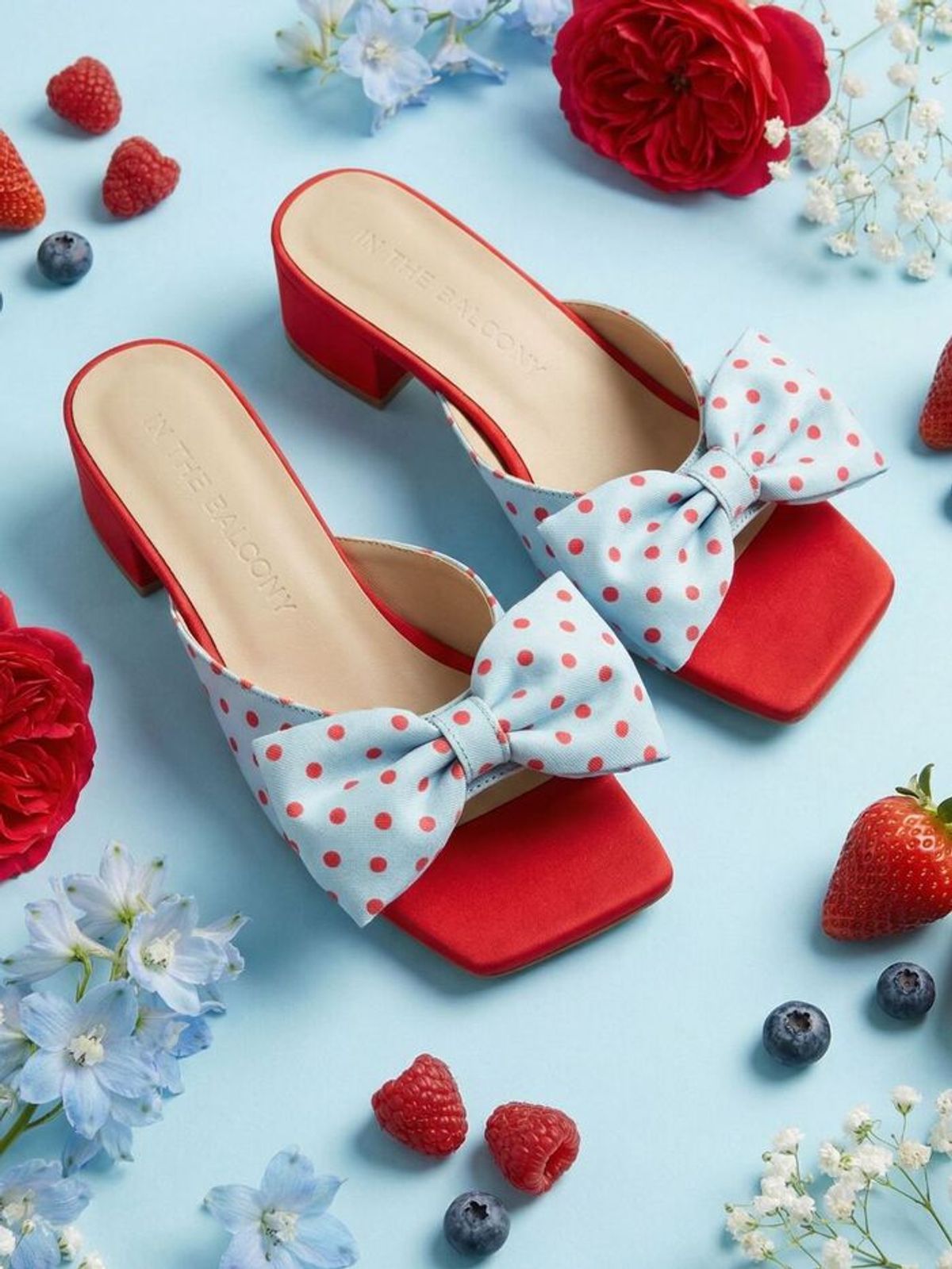 인더발코니(IN THE BALCONY) 25 ribbonette dot blue