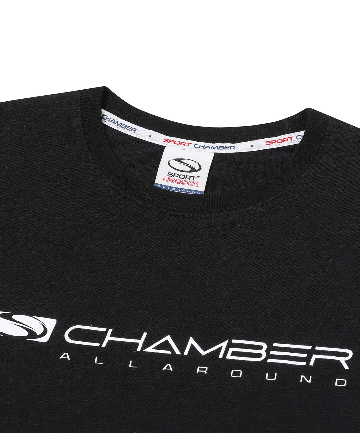 스포츠챔버(SPORT CHAMBER) SC 우먼 롱플래시 슬럽 티셔츠(블랙)