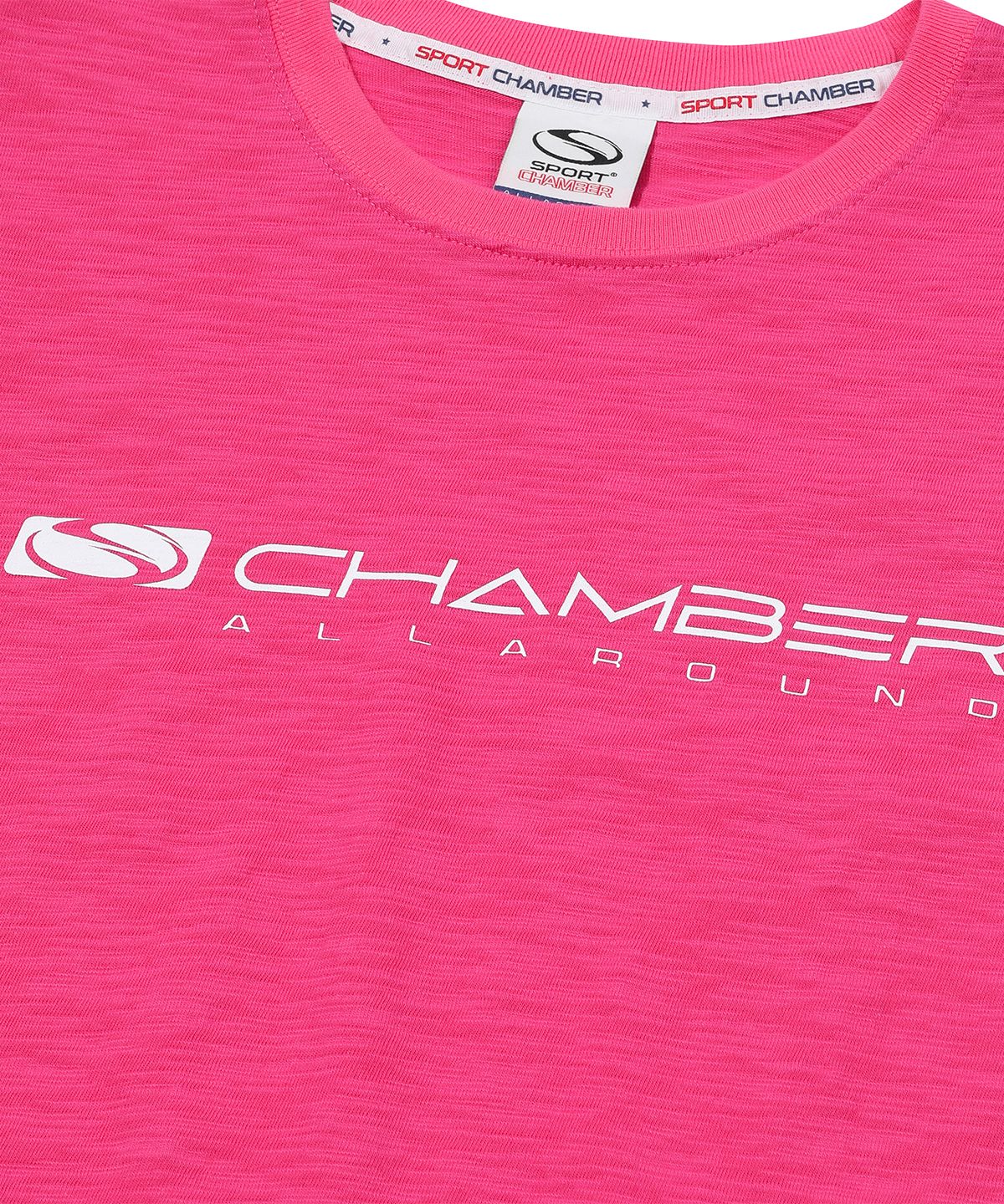 스포츠챔버(SPORT CHAMBER) SC 우먼 롱플래시 슬럽 티셔츠(핑크)