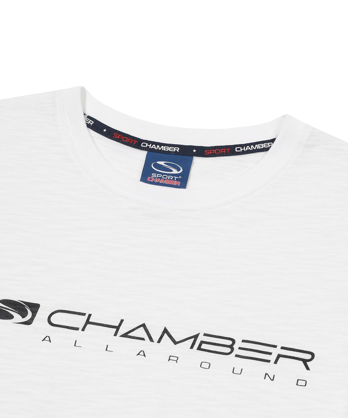 스포츠챔버(SPORT CHAMBER) SC 우먼 롱플래시 슬럽 티셔츠(화이트)