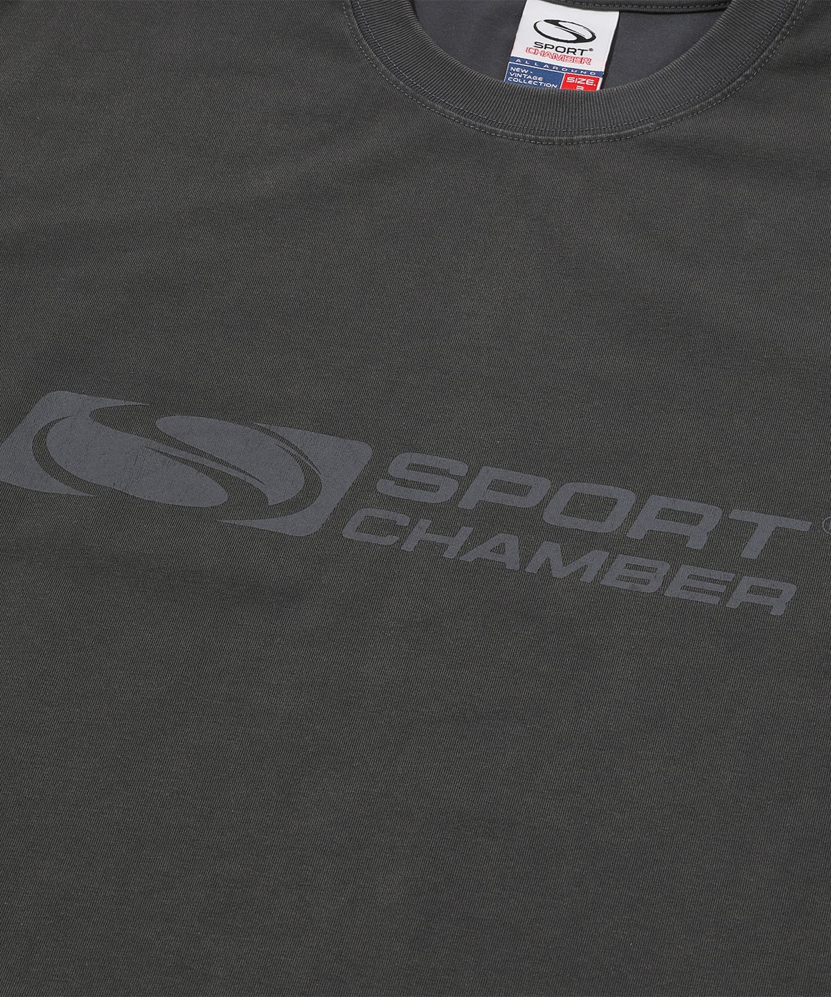 스포츠챔버(SPORT CHAMBER) SC 워싱 플래시 티셔츠(차콜)