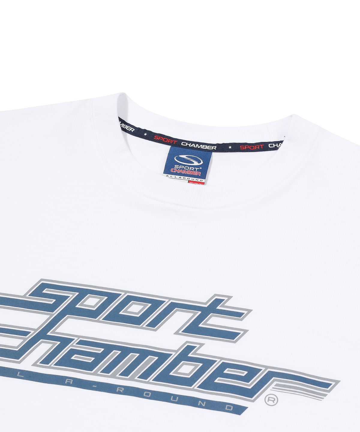 스포츠챔버(SPORT CHAMBER) SC 펄스 로고 티셔츠(화이트)