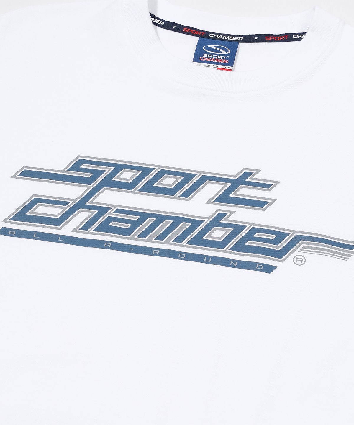 스포츠챔버(SPORT CHAMBER) SC 펄스 로고 티셔츠(화이트)