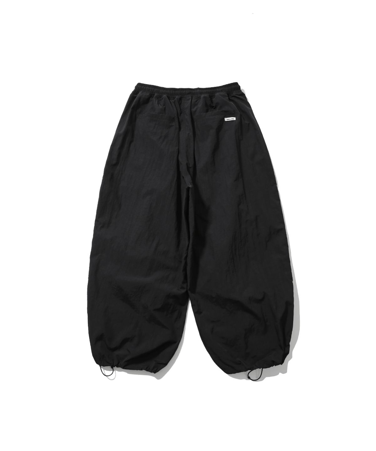 앵글런(ANGLAN) Nylon Parachute Balloon Pants - Black