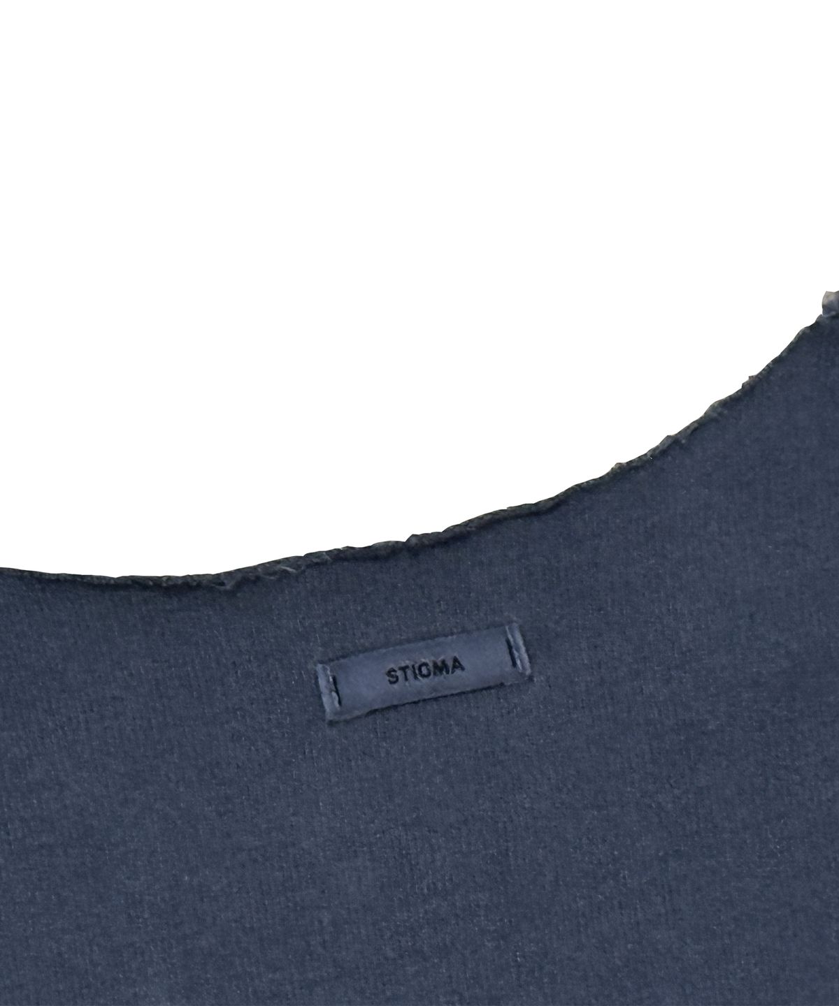 스티그마(STIGMA) RAW-CUT PIGMENT SLEEVELESS NAVY