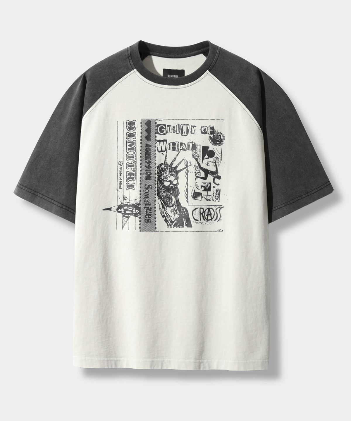 디미트리블랙(DIMITRI BLACK) VTG 피그먼트 아트웍 티셔츠_TYPE 3