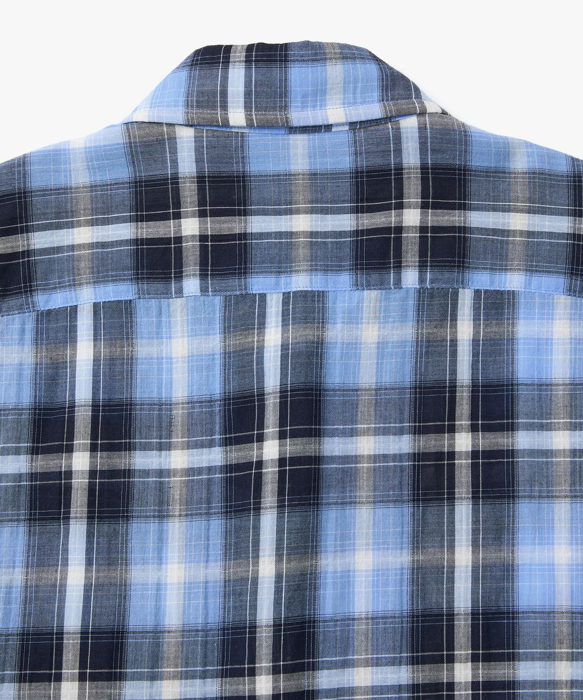 정감 스튜디오(JEONGGAM STUDIOS) Sheer Check Loose Shirt_2 Color