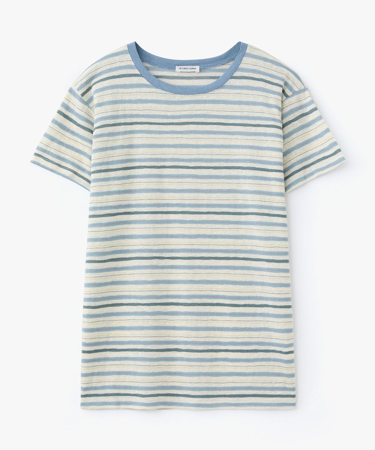 정감 스튜디오(JEONGGAM STUDIOS) Rayon Blend Stripe Tee_3 Color