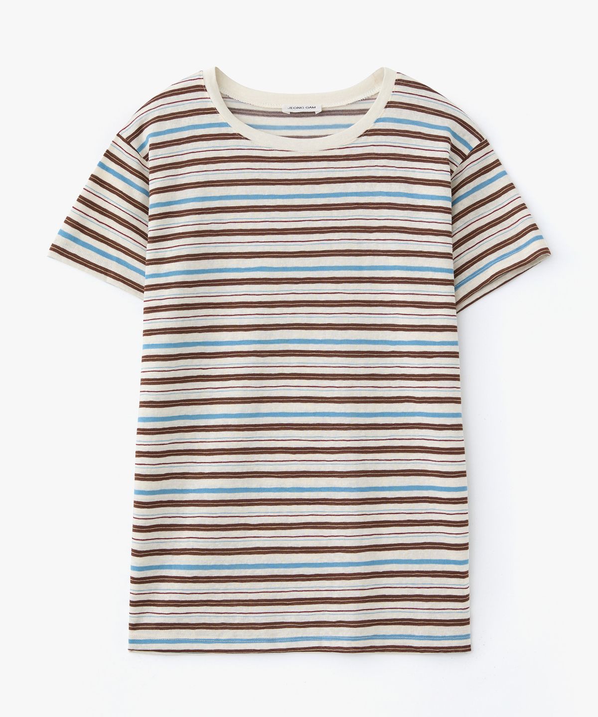 정감 스튜디오(JEONGGAM STUDIOS) Rayon Blend Stripe Tee_3 Color