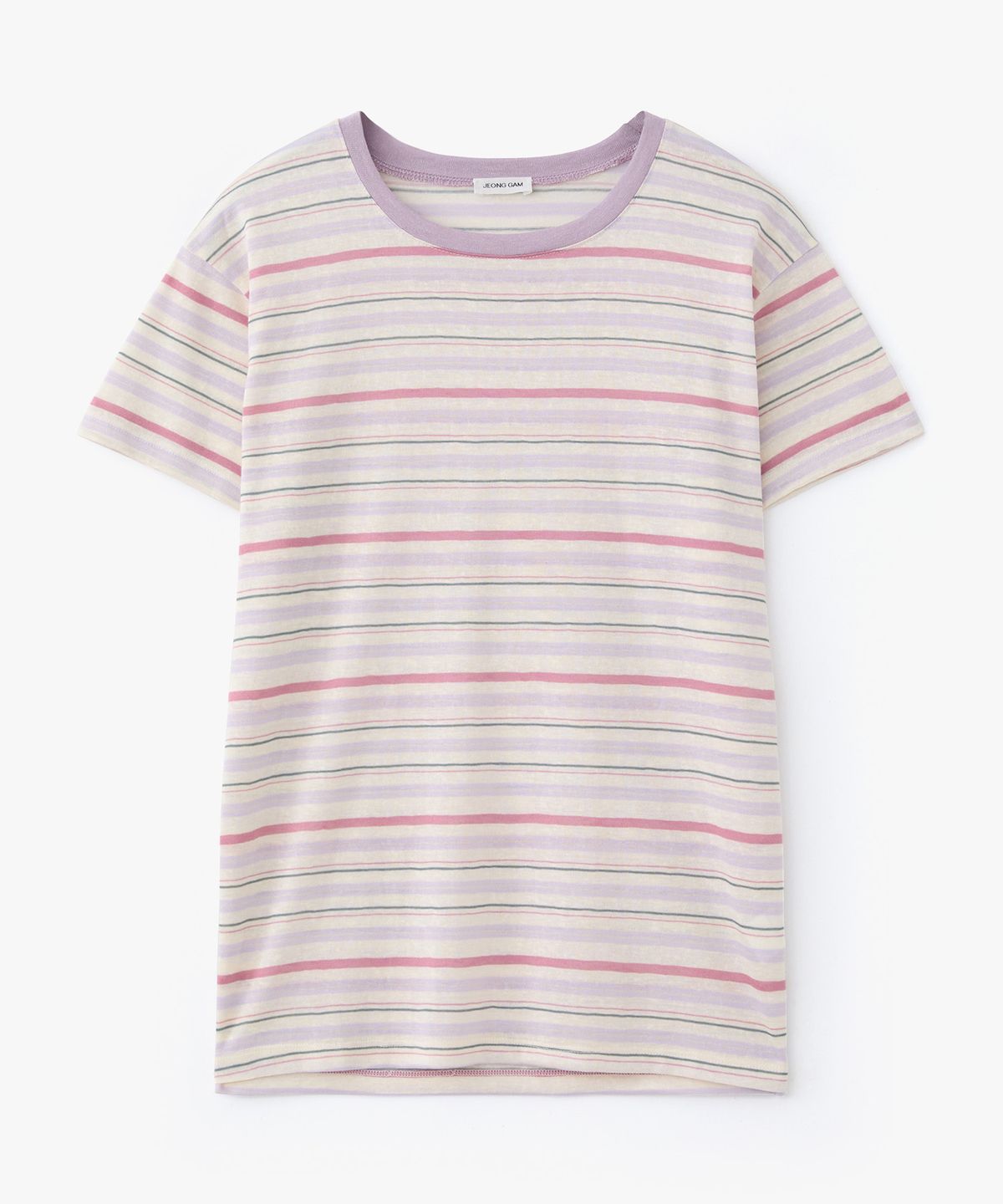 정감 스튜디오(JEONGGAM STUDIOS) Rayon Blend Stripe Tee_3 Color