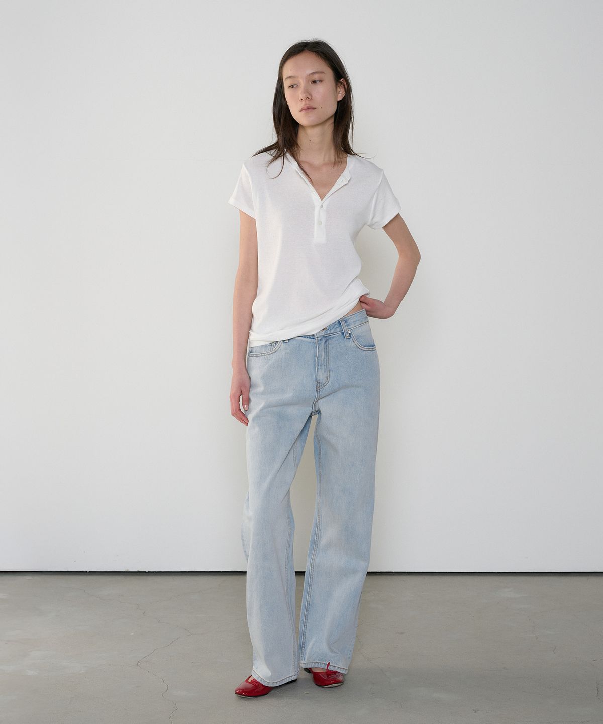 정감 스튜디오(JEONGGAM STUDIOS) Straight-Fit Denim Pants_2 Color
