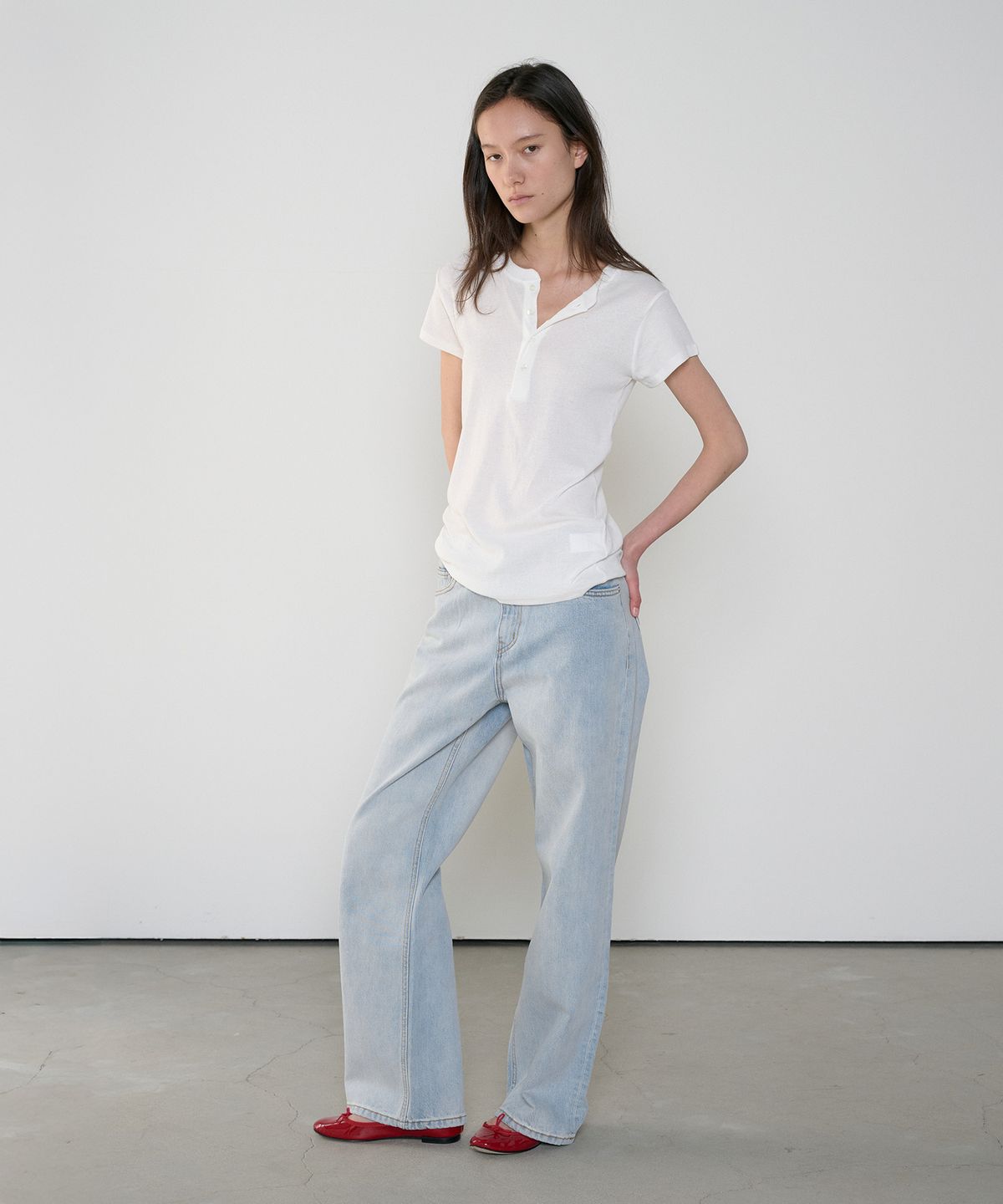 정감 스튜디오(JEONGGAM STUDIOS) Straight-Fit Denim Pants_2 Color