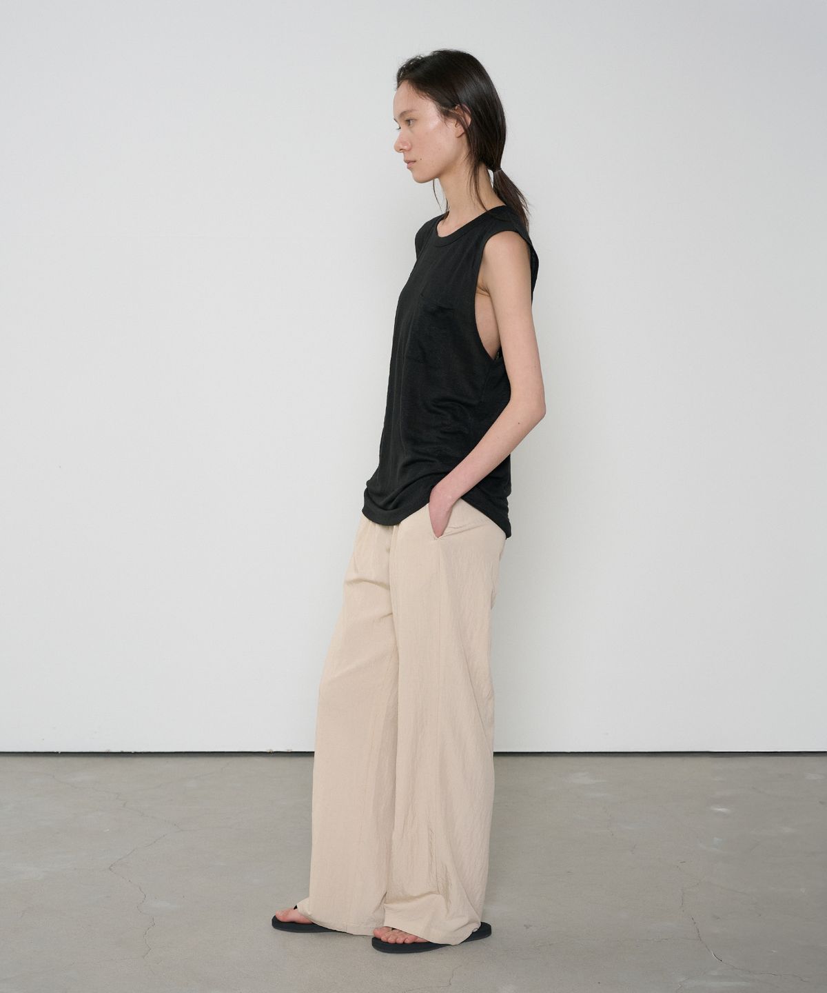 정감 스튜디오(JEONGGAM STUDIOS) Linen Pocket Sleeveless_3 Color