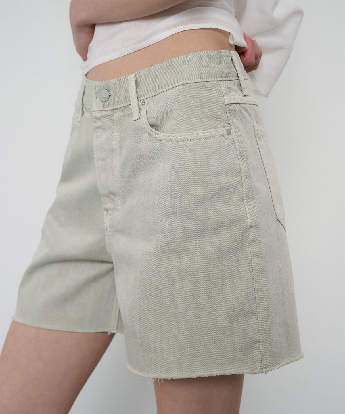 정감 스튜디오(JEONGGAM STUDIOS) Pigment Dyed Denim Shorts_2 Color
