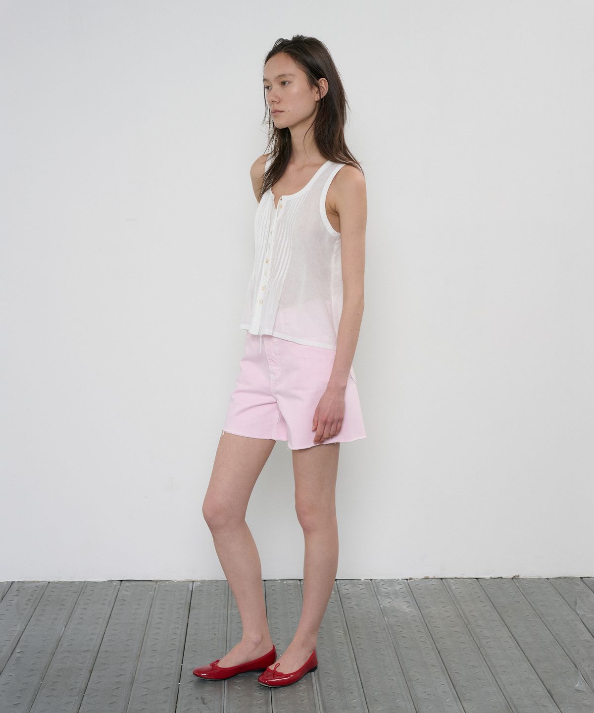정감 스튜디오(JEONGGAM STUDIOS) Pigment Dyed Denim Shorts_2 Color