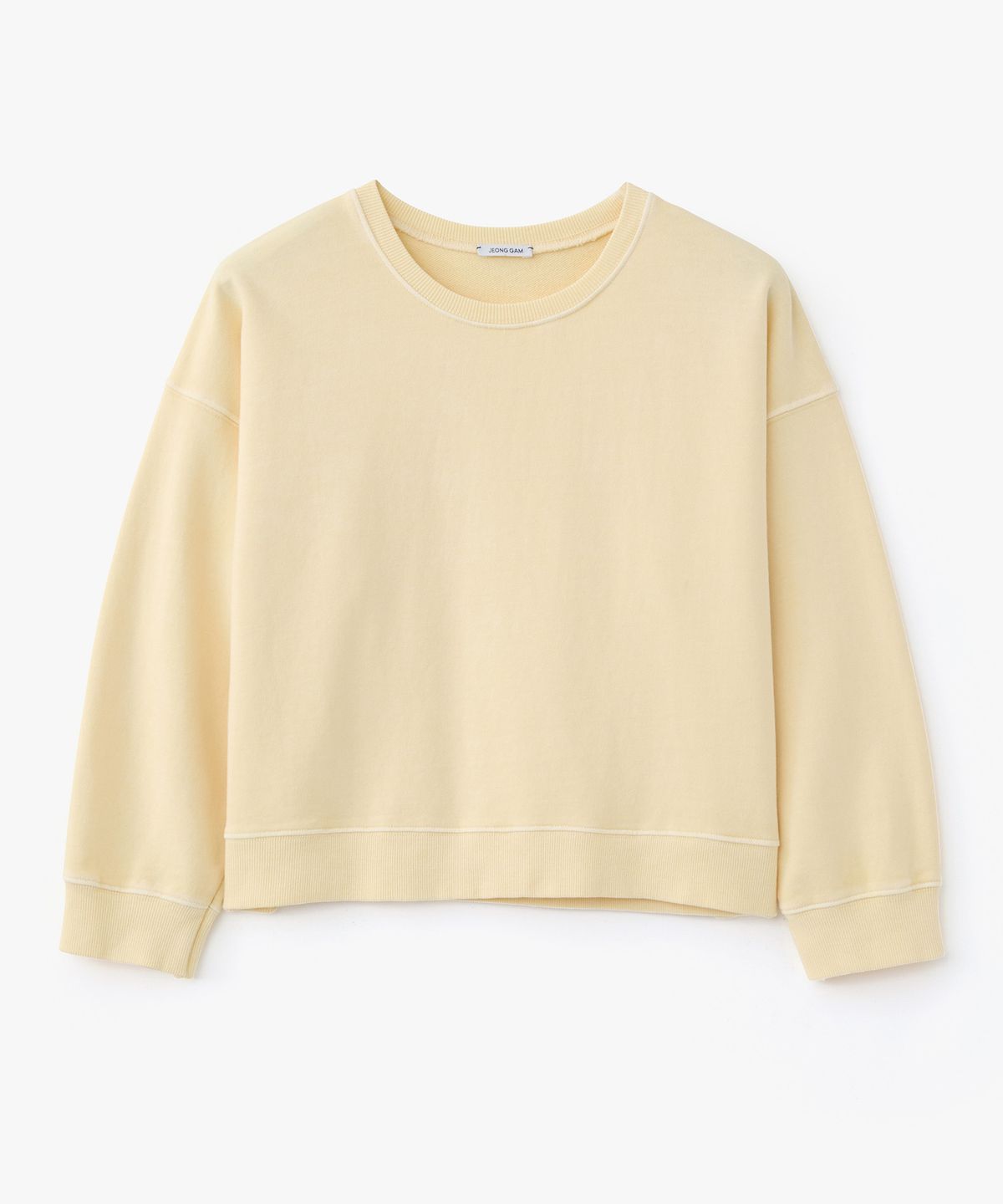 정감 스튜디오(JEONGGAM STUDIOS) Pigment Dyed 3/4 Sleeve Sweatshirt_3 Color