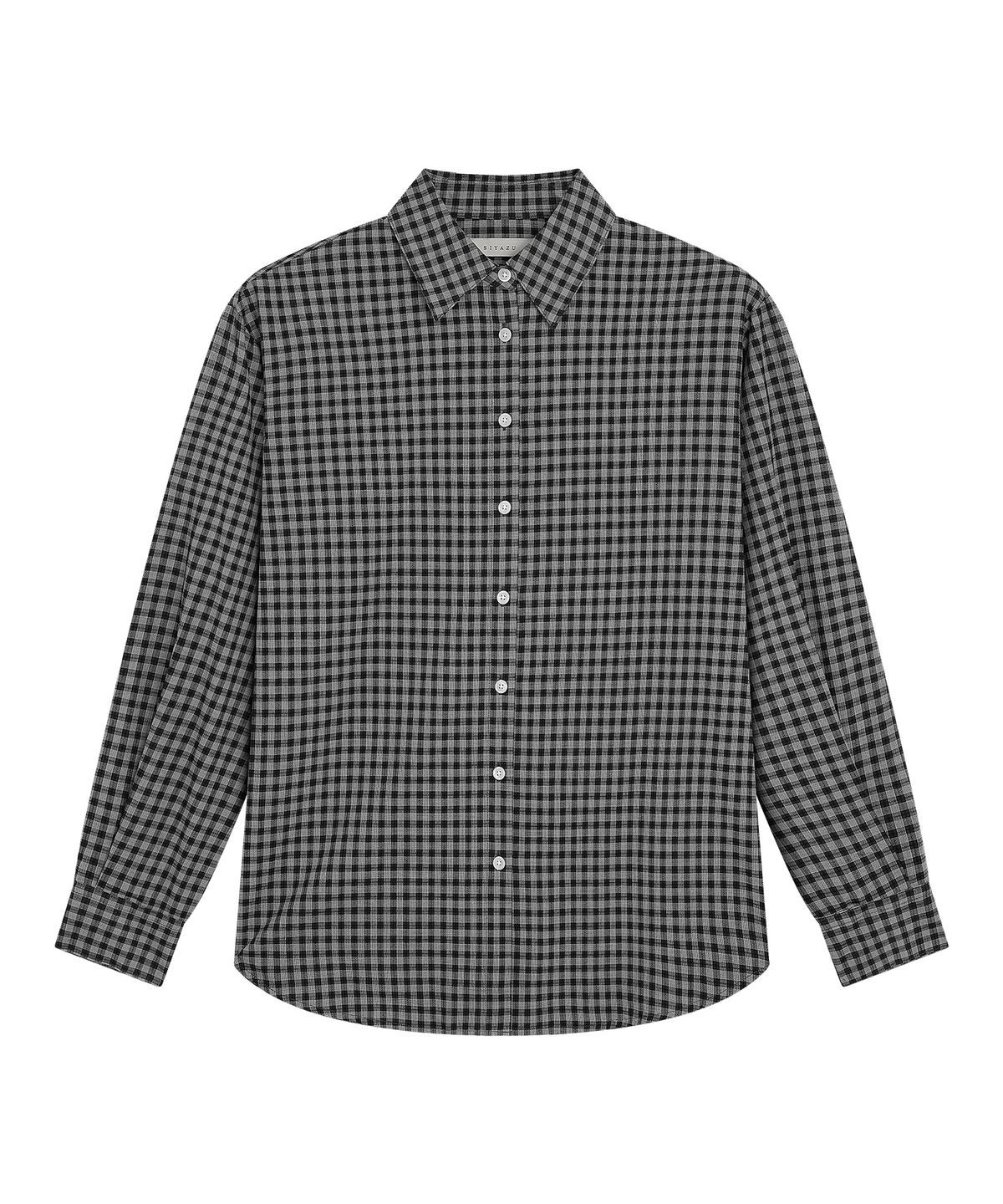 시야쥬(SIYAZU) SITP5299 썸머 체크 셔츠_Black